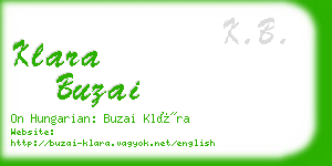 klara buzai business card